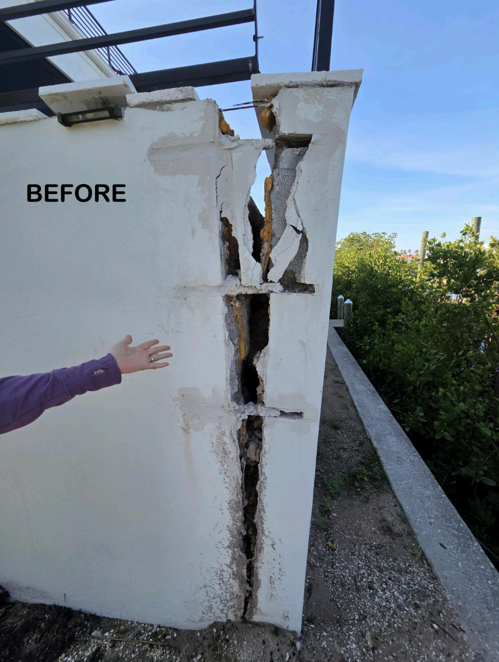 Pool Deck Retaining Wall Repair 2
